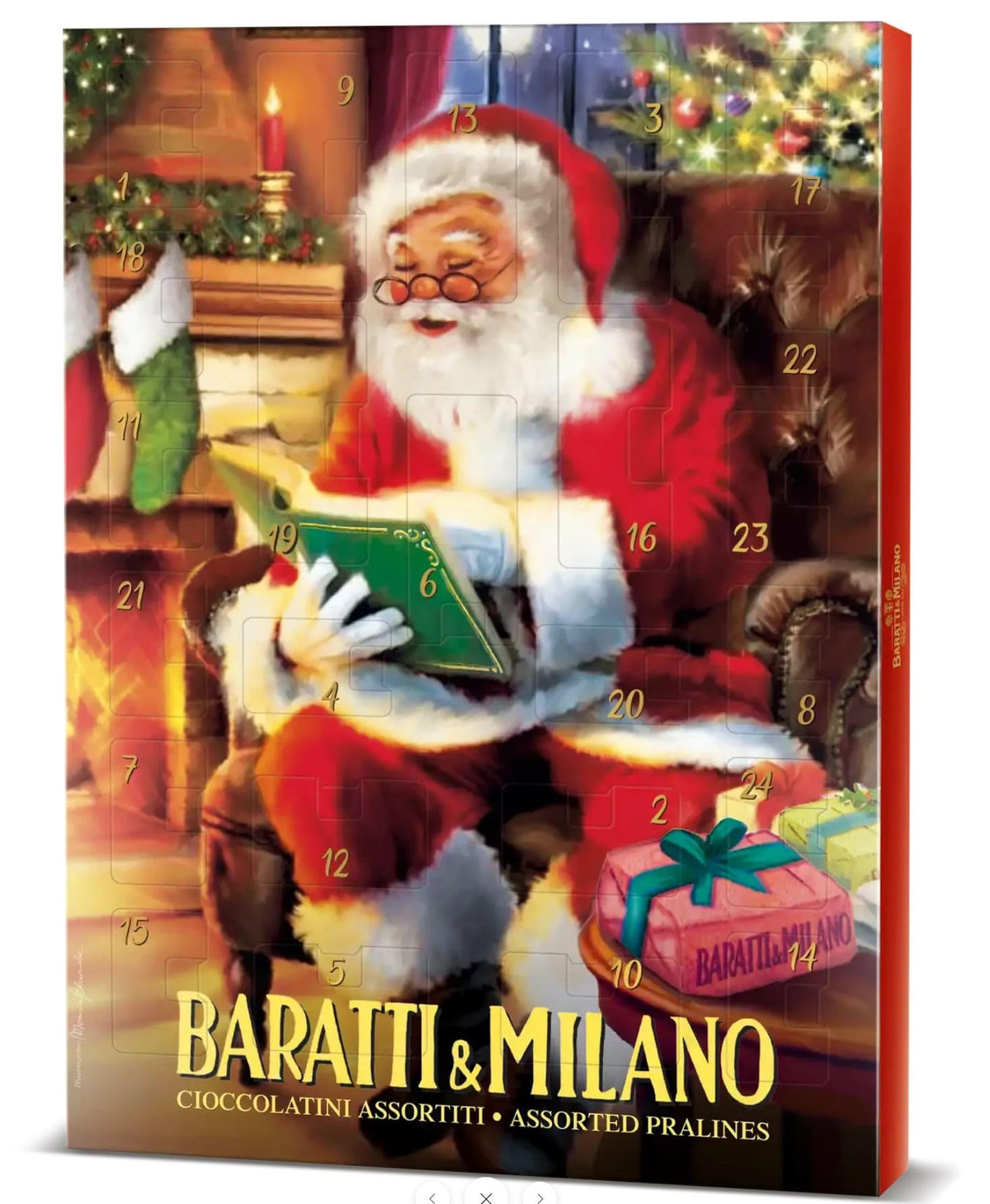 CALENDARIO AVVENTO BARATTI & MILANO CIOCCOLATINI ASSORTITI NATALE 248g