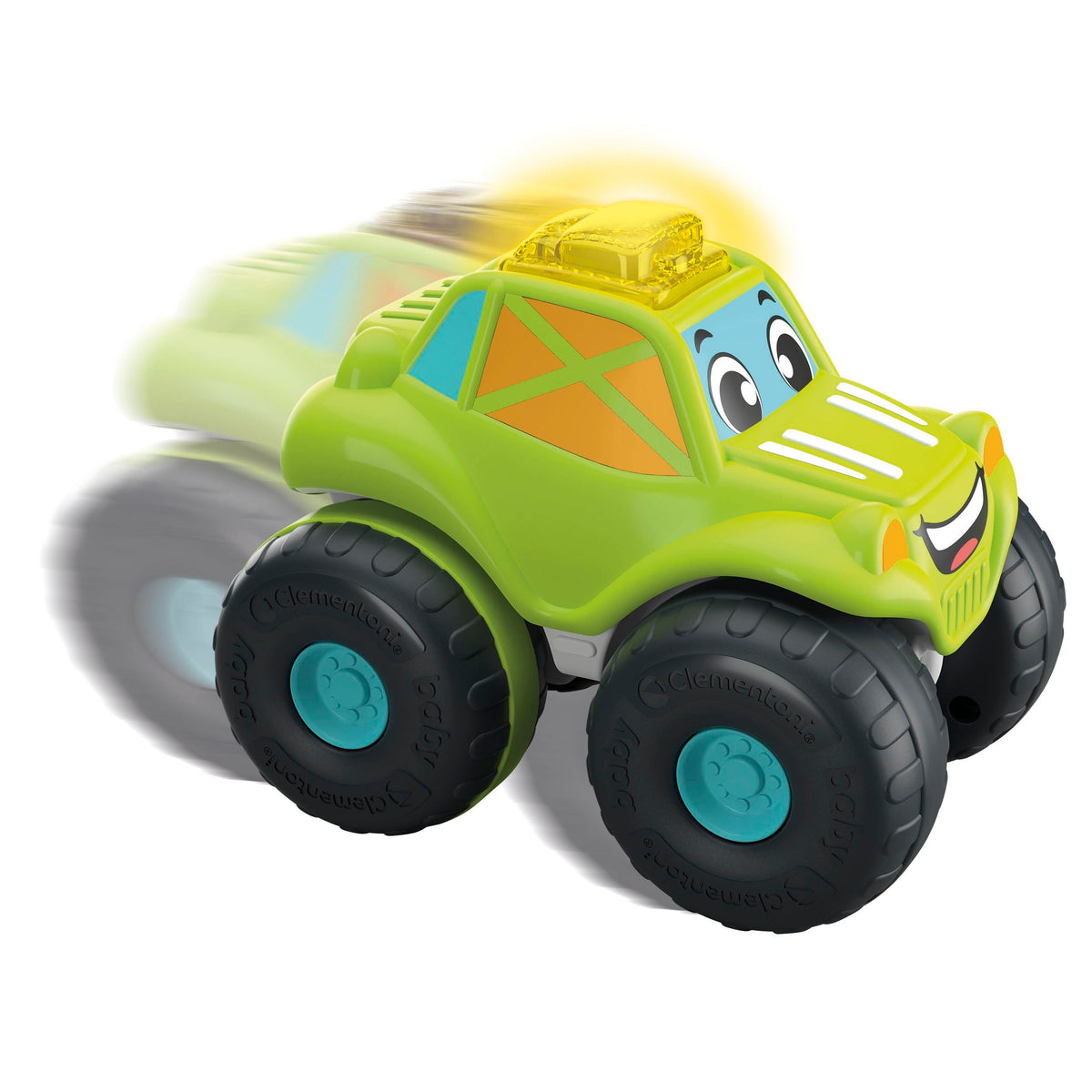 Baby Clementoni - Cosmo Dune Buggy, Macchinina Bambino 1-4 Anni, Gioco Prima Infanzia, Fuoristrada con Suoni e Sirene, Stimola Manualità, Vista e Udito, Made in Italy, Lingua Italiana, 17536