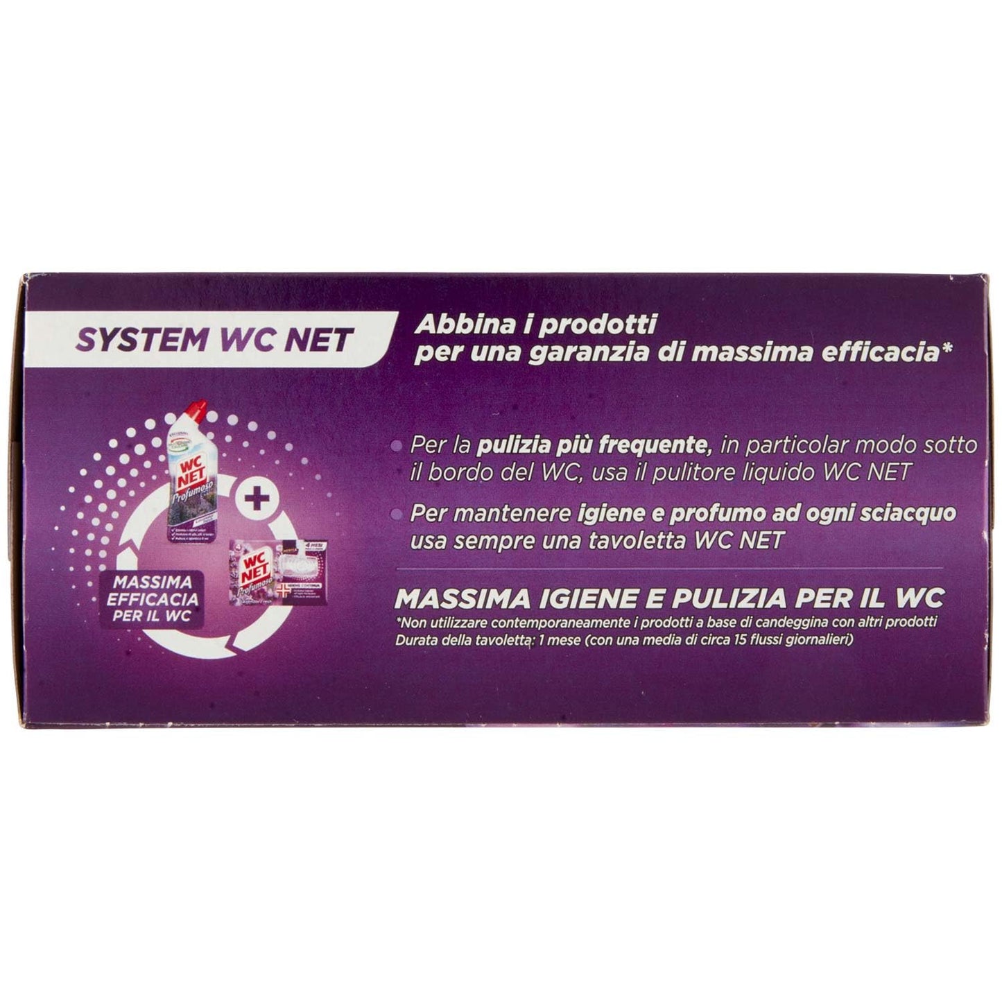Wc Net Detergente Igienizzante Solido WC Profumoso , 4 Pezzi