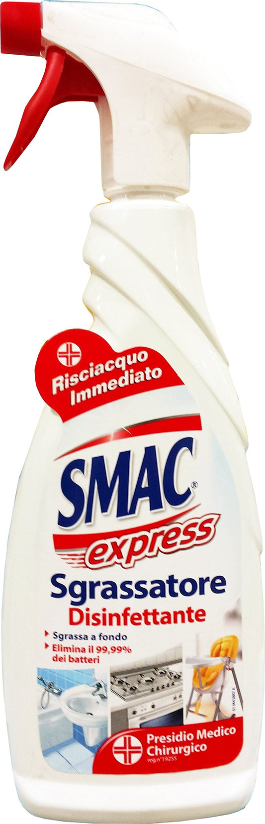 12 x SMAC Sgrassatore Disinfettante Spray Presido Med.Chir.650 Ml
