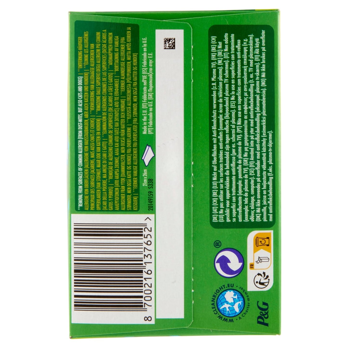Swiffer Panno Pavimenti Dry 13 Rf, 13pz