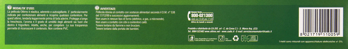 Ottimo - Pellicola, Super Aderente, 30 metri