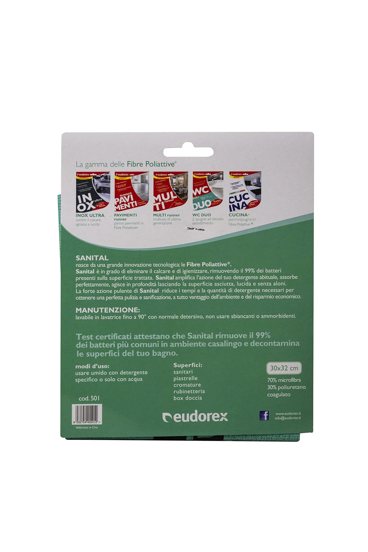 Eudorex Panno Wc Sanital, 1pz