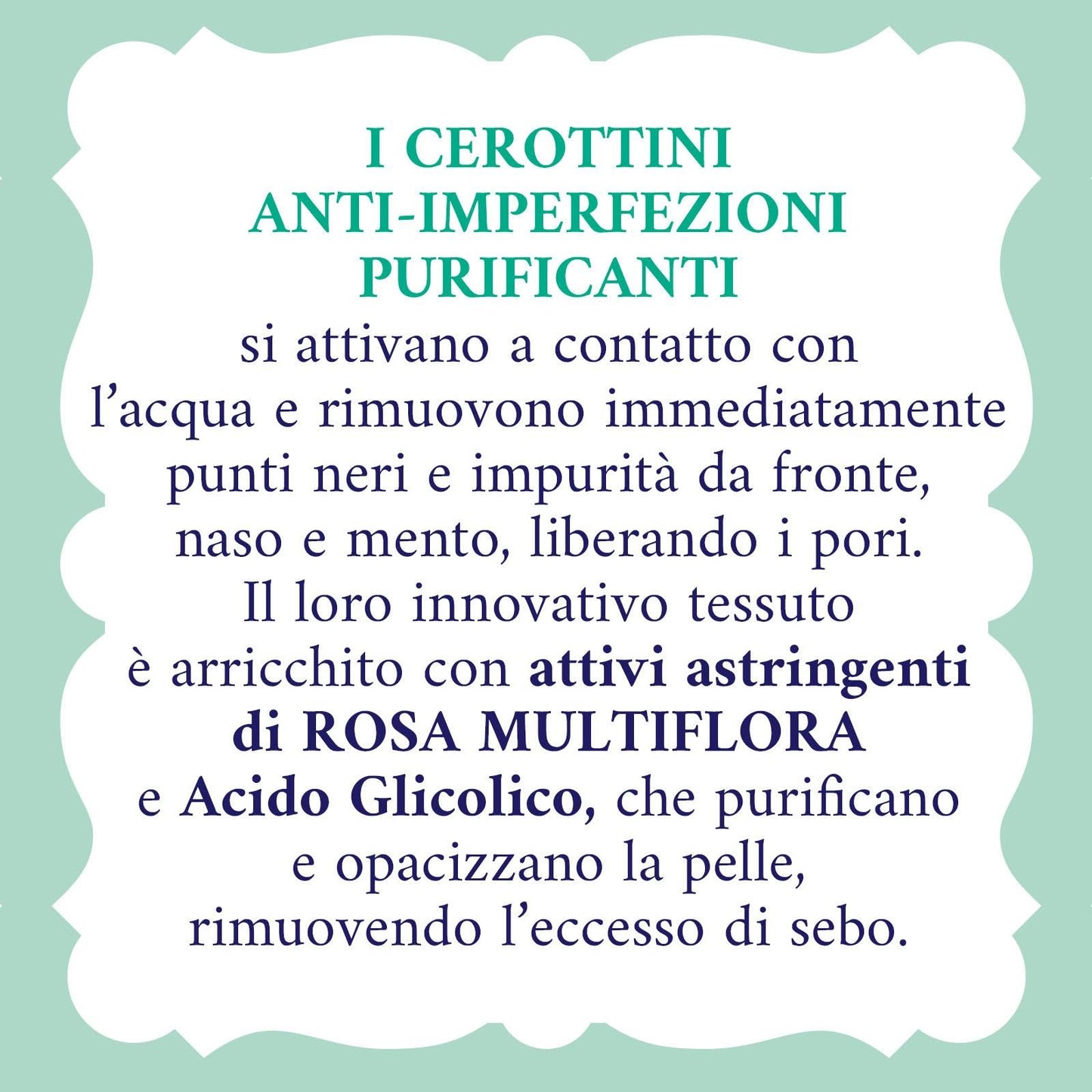 Acqua alle Rose, Cerottini Anti-Imperfezioni Purificanti con Attivi Astringenti di Rosa Multiflora e Acido Glicolico, Anti Punti Neri, Opacizzano e Purificano, Zona T - 4pz Naso, 4pz Fronte e Mento