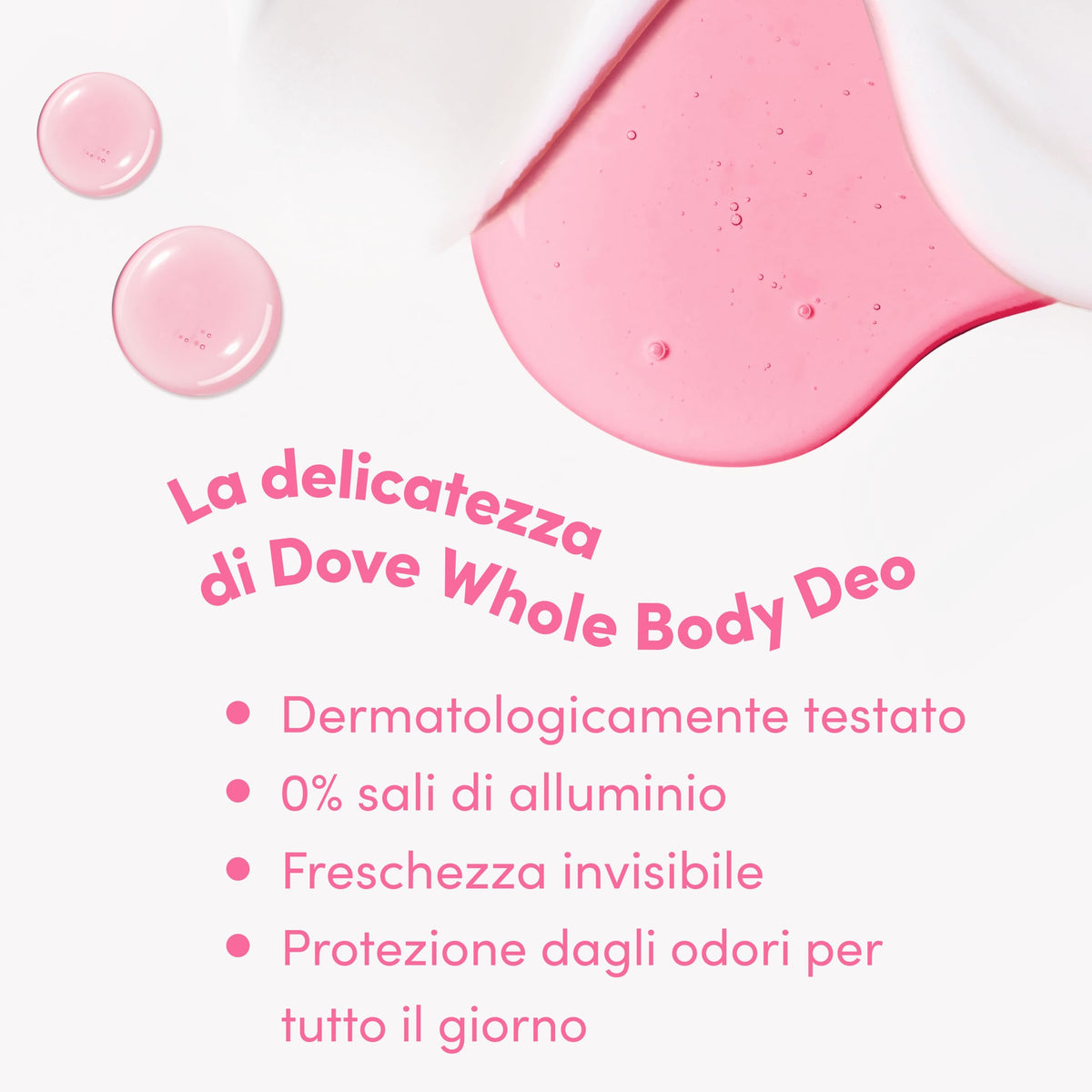 Deodorante Dove Spray Whole Body Deo 150ml, Deodorante per Tutto il Corpo, Profumo di Lamponi e Rosa, Protezione dagli Odori fino a 72 ore, Dermatologicamente Testato, Formula Antimacchie