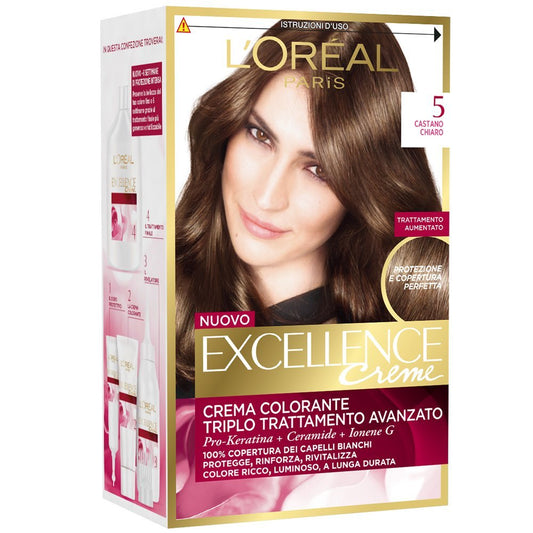EXCELLENCE Crema Colorante Castano Chiaro 5 40 Ml