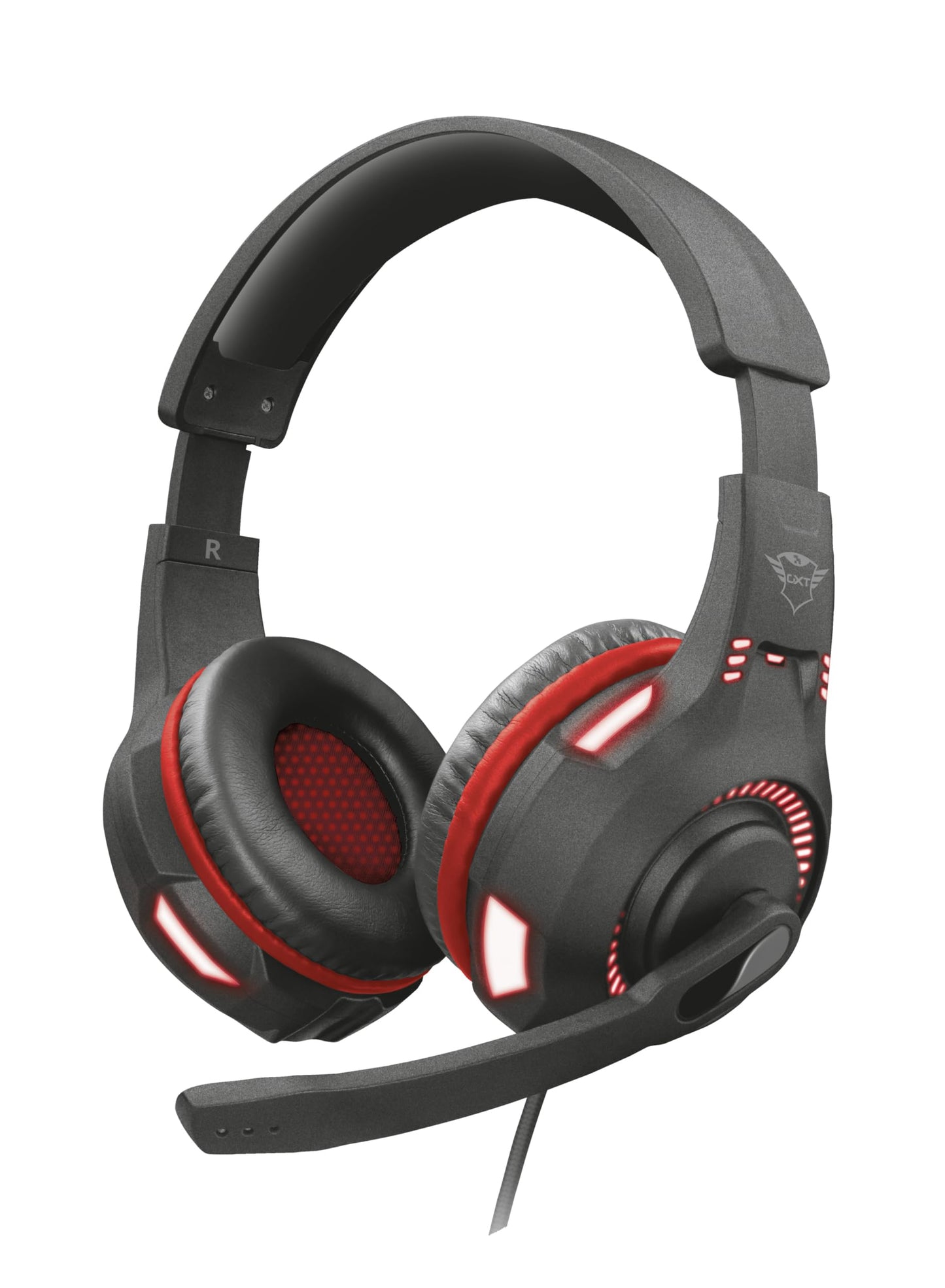Trust GXT 407 Ravu Cuffie gaming illuminate per PC e Laptop - Nero