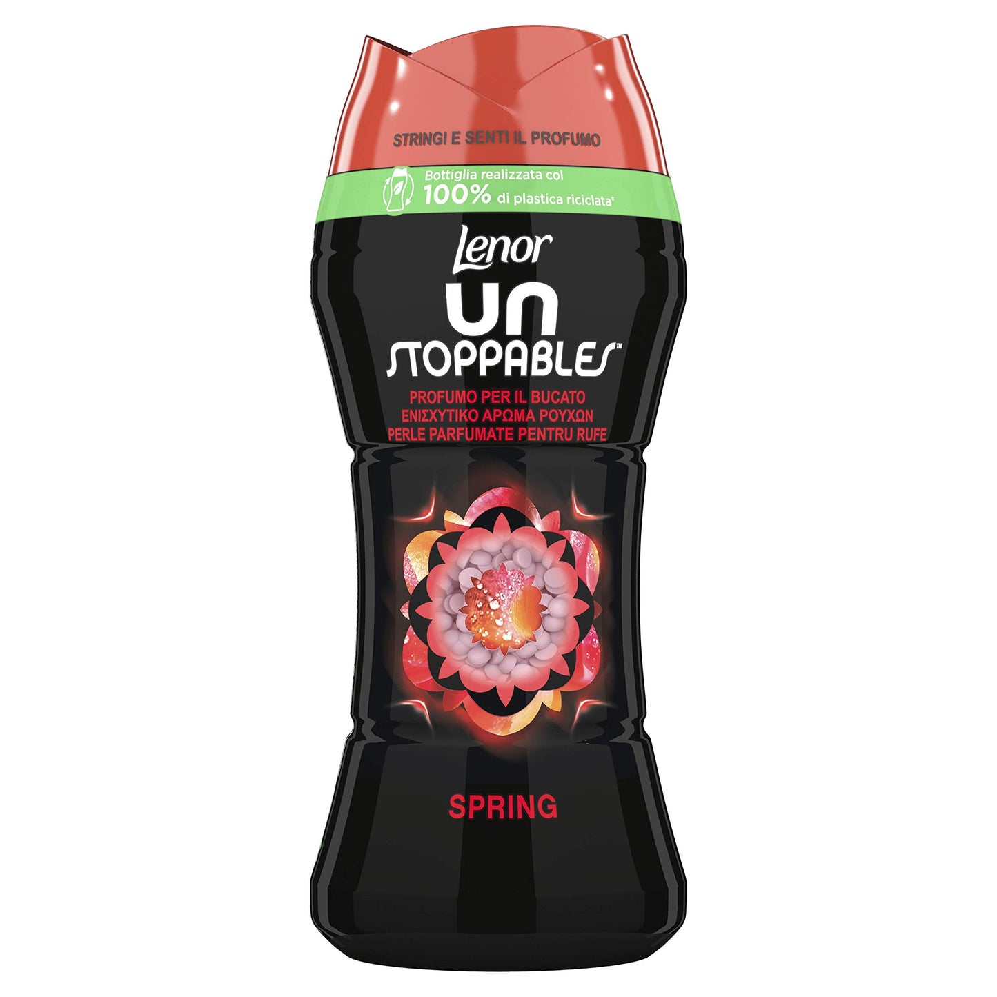 Lenor Profumatore Bucato Lavatrice Unstoppables,210 g, Spring, Intensificatore di Profumo Bucato Non Stop, fino a 12 Settimane nell'Armadio, 100% Plastica Riciclata