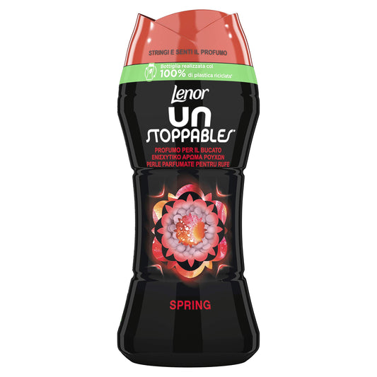 Lenor Profumatore Bucato Lavatrice Unstoppables,210 g, Spring, Intensificatore di Profumo Bucato Non Stop, fino a 12 Settimane nell'Armadio, 100% Plastica Riciclata