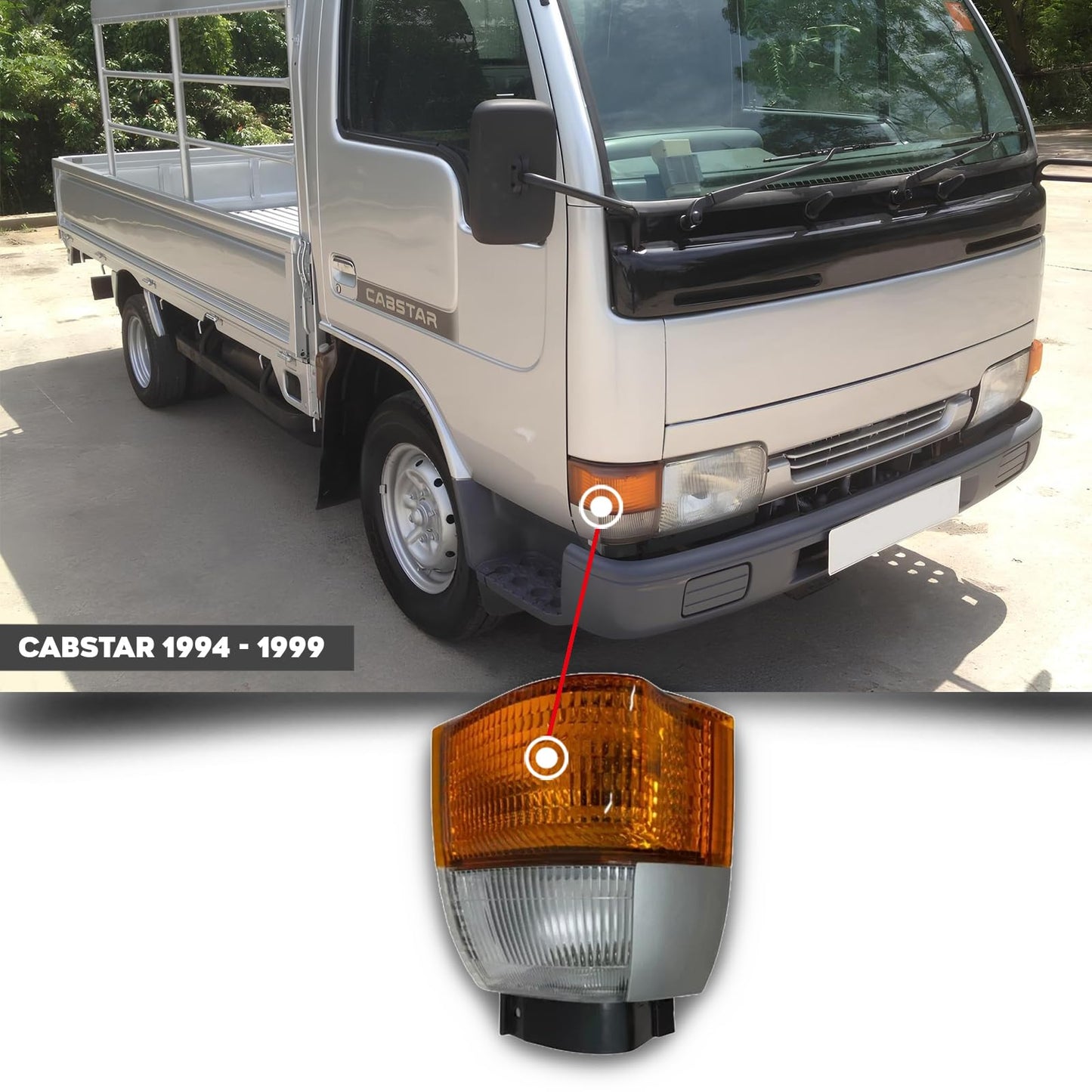 CG94 - GRUP.OTTICO ANT N_ CABSTAR BIANCO-ARANCIO DX