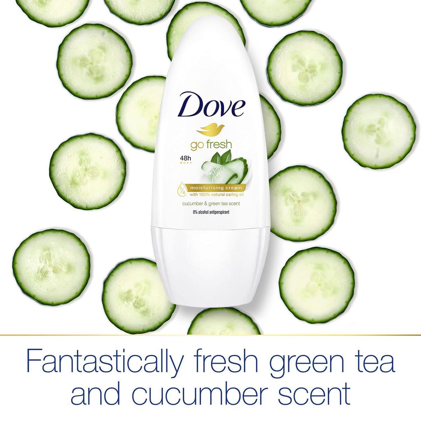 DOVE DEO ROLL 50ML FRESH CUCUM