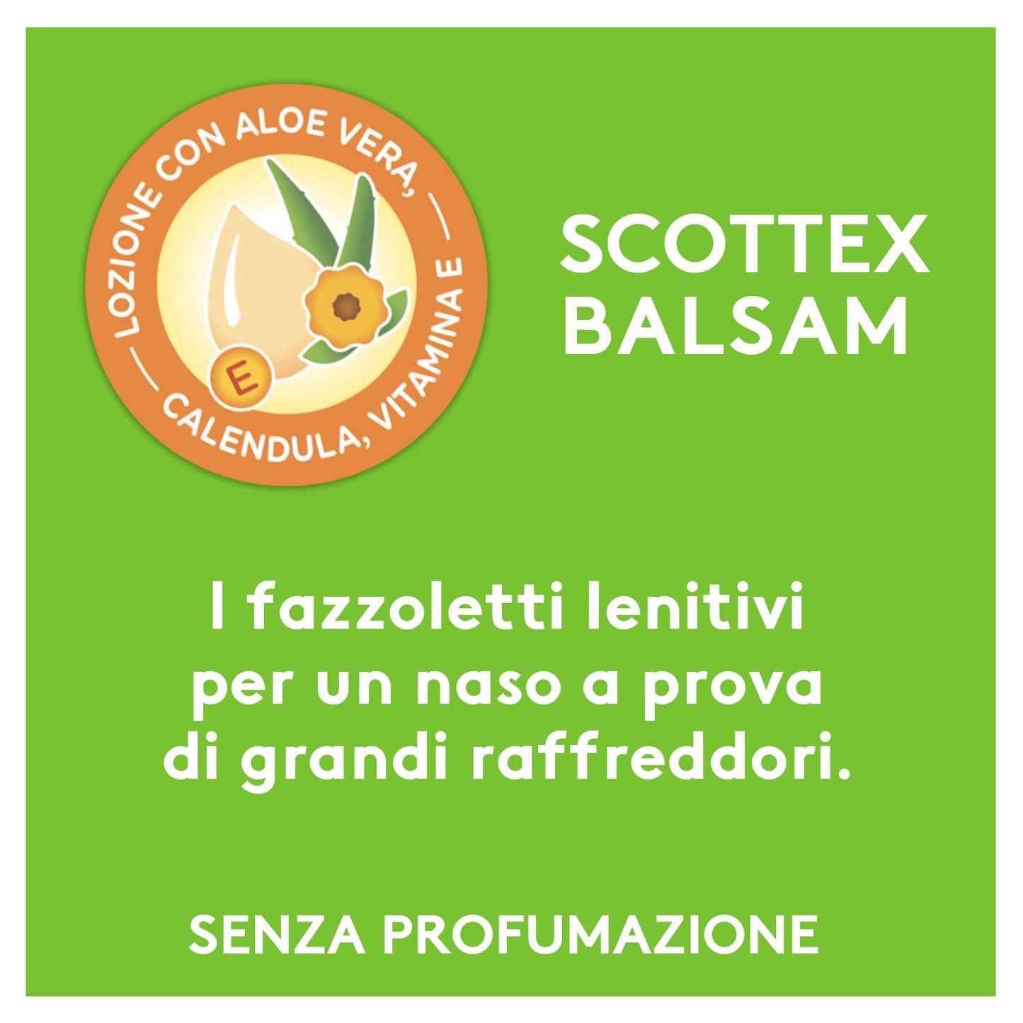 Scottex Balsam Fazzoletti, Con Balsamo protettivo, Dermatologicamente testati, 80 Pz, 10 Confezione da 8 Pacchetti di Fazzoletti di carta