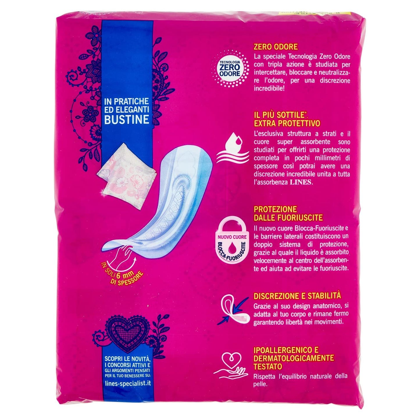 Lines Specialist Assorbenti per Urina Maxi, Confezione da 12