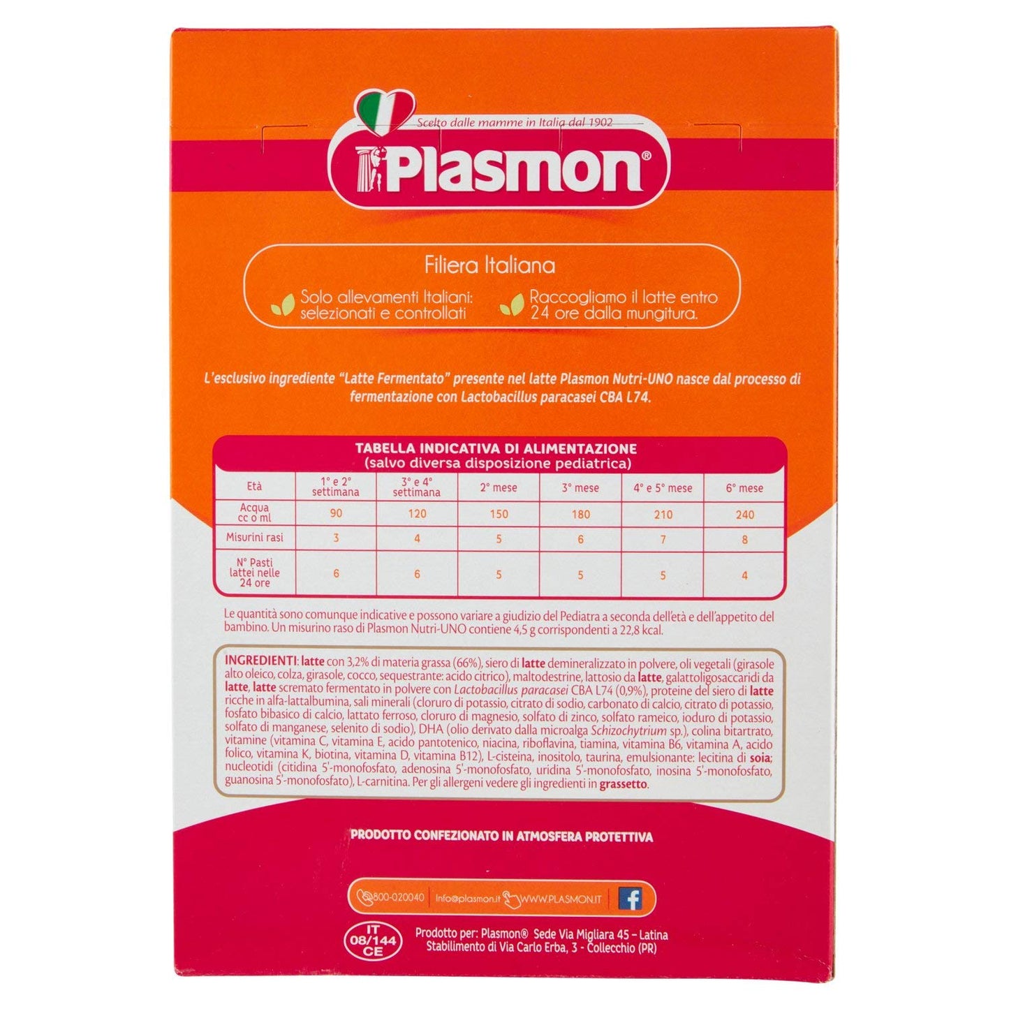 Plasmon - LETTE NUTRIMUNE 1 POLVERE - 800 GR