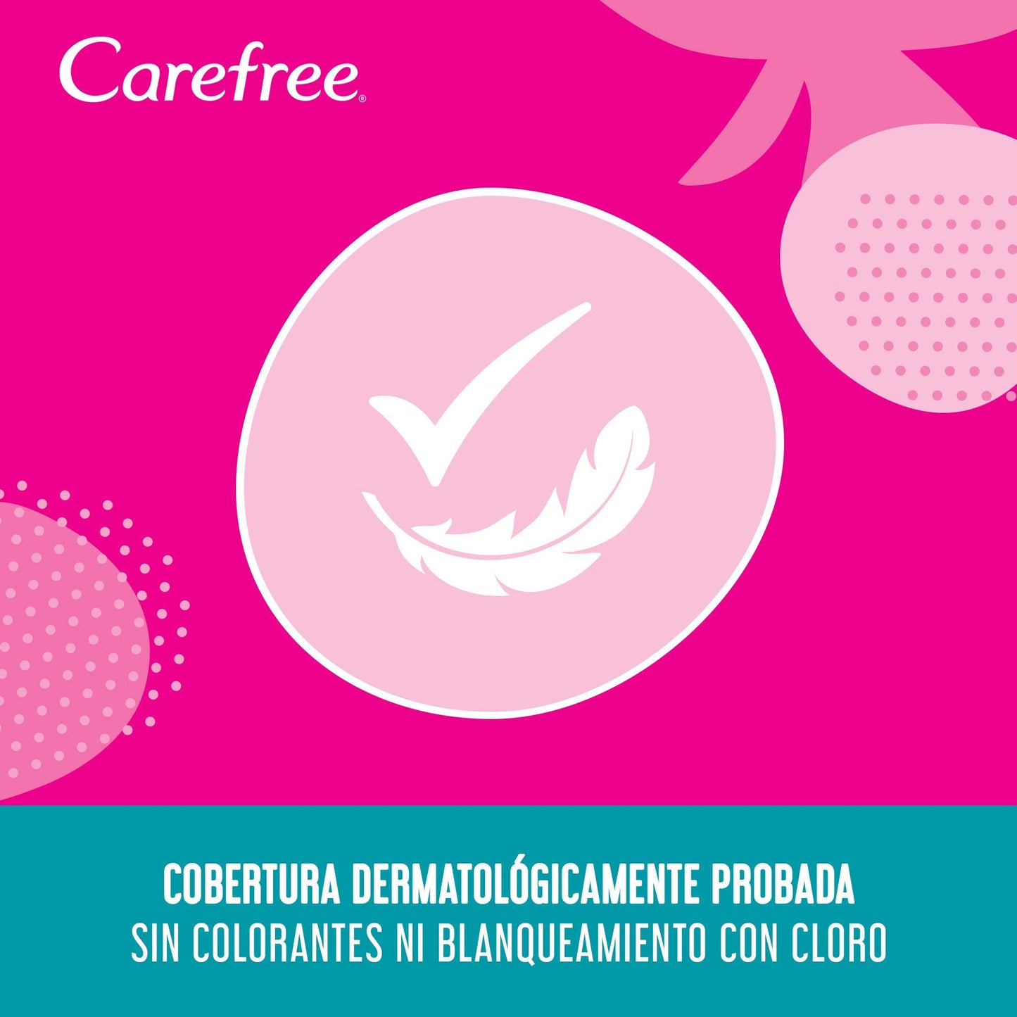 Carefree Pantyliners estratto cotone traspirante, confezione da 20