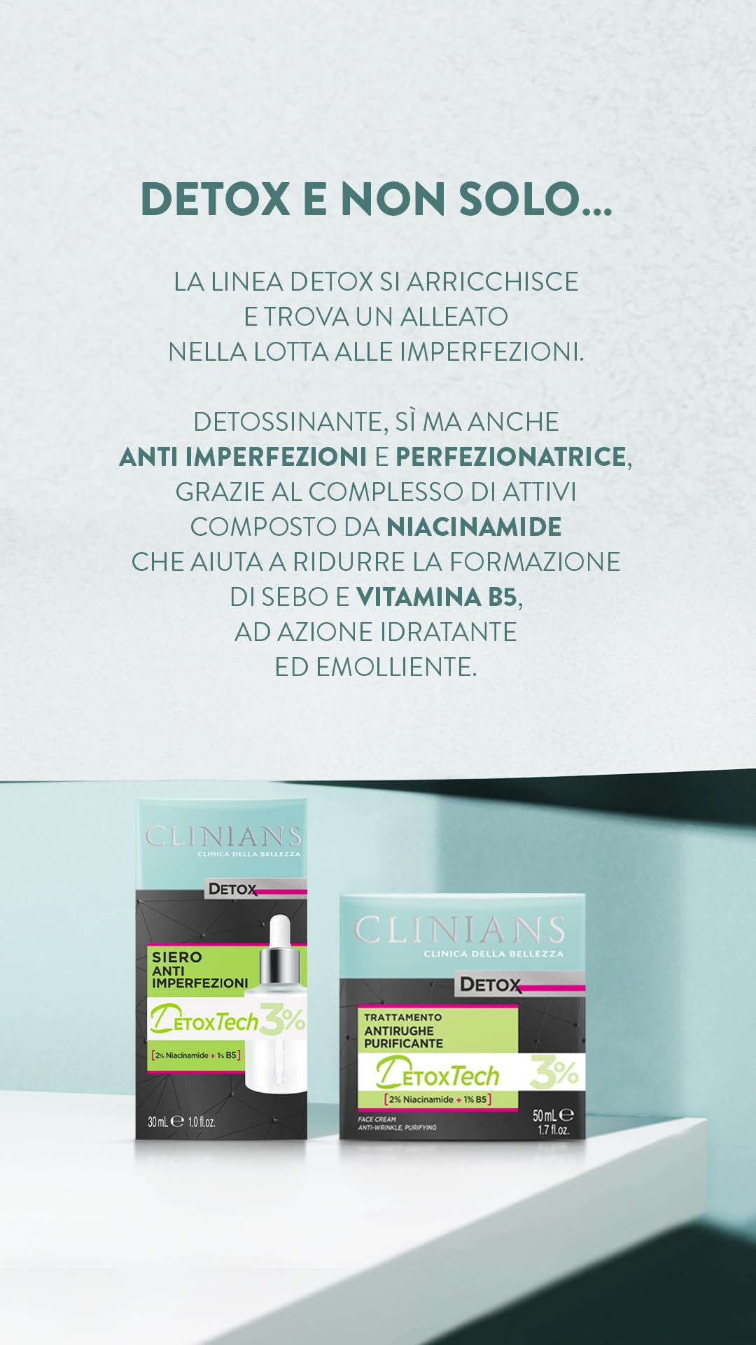 CLINIANS | Sublime Beauty Trattamento Tono e Compattezza, con IDEALIFT ed ELASTINA, Made in Italy, 50 ml