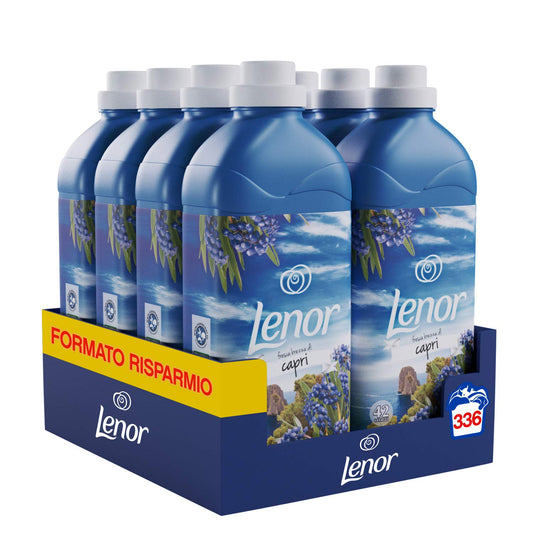 Lenor Capri Ammorbidente 336 Lavaggi Atmosfere D’Italia, Maxi Formato 8 x 42 Lavaggi