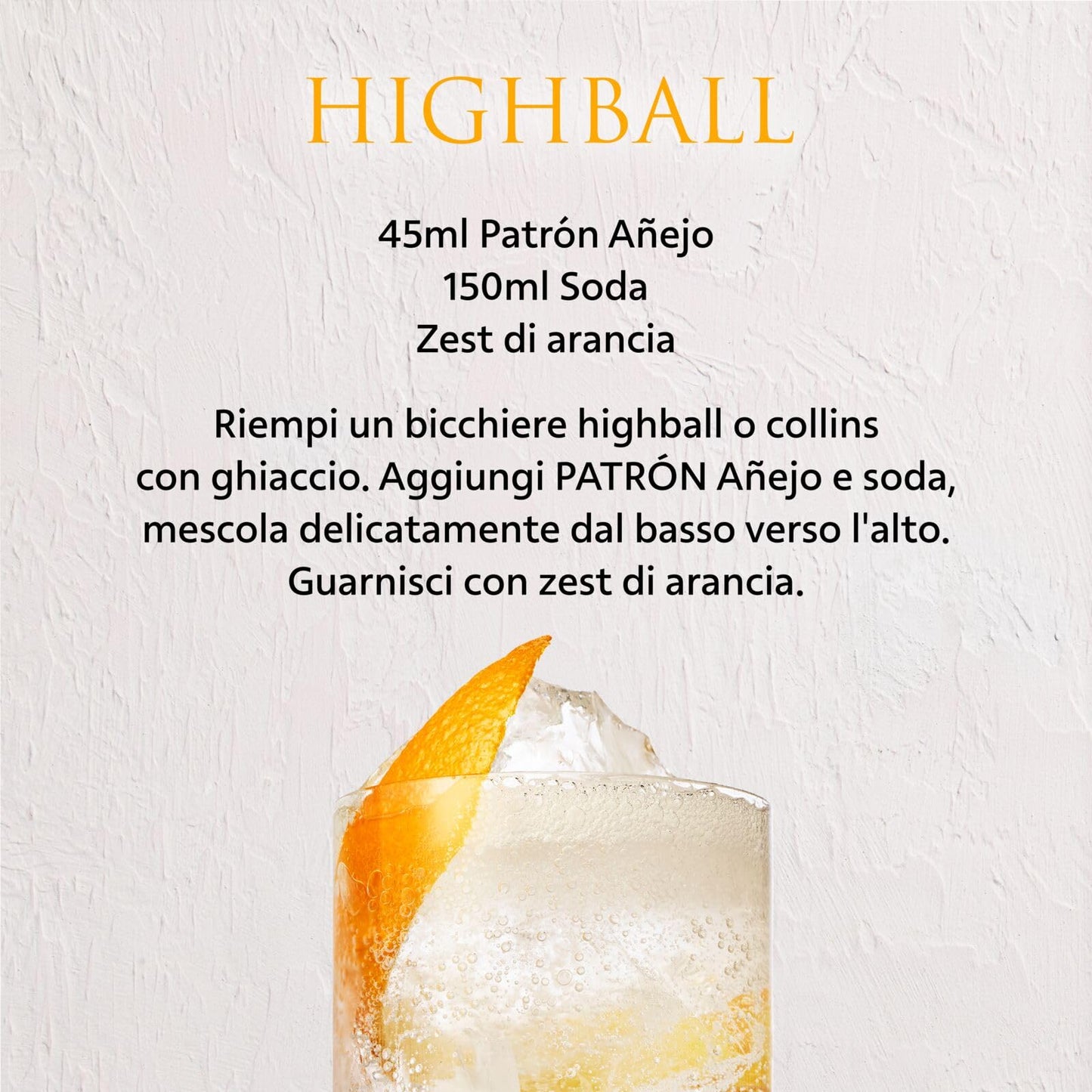 PATRÓN Añejo Premium Tequila, Vol. 40%, 70 cl / 700 ml, creata in Messico in piccoli lotti a partire dal 100% della migliore agave Weber Blue, invecchiata per oltre 12 mesi in botti di rovere