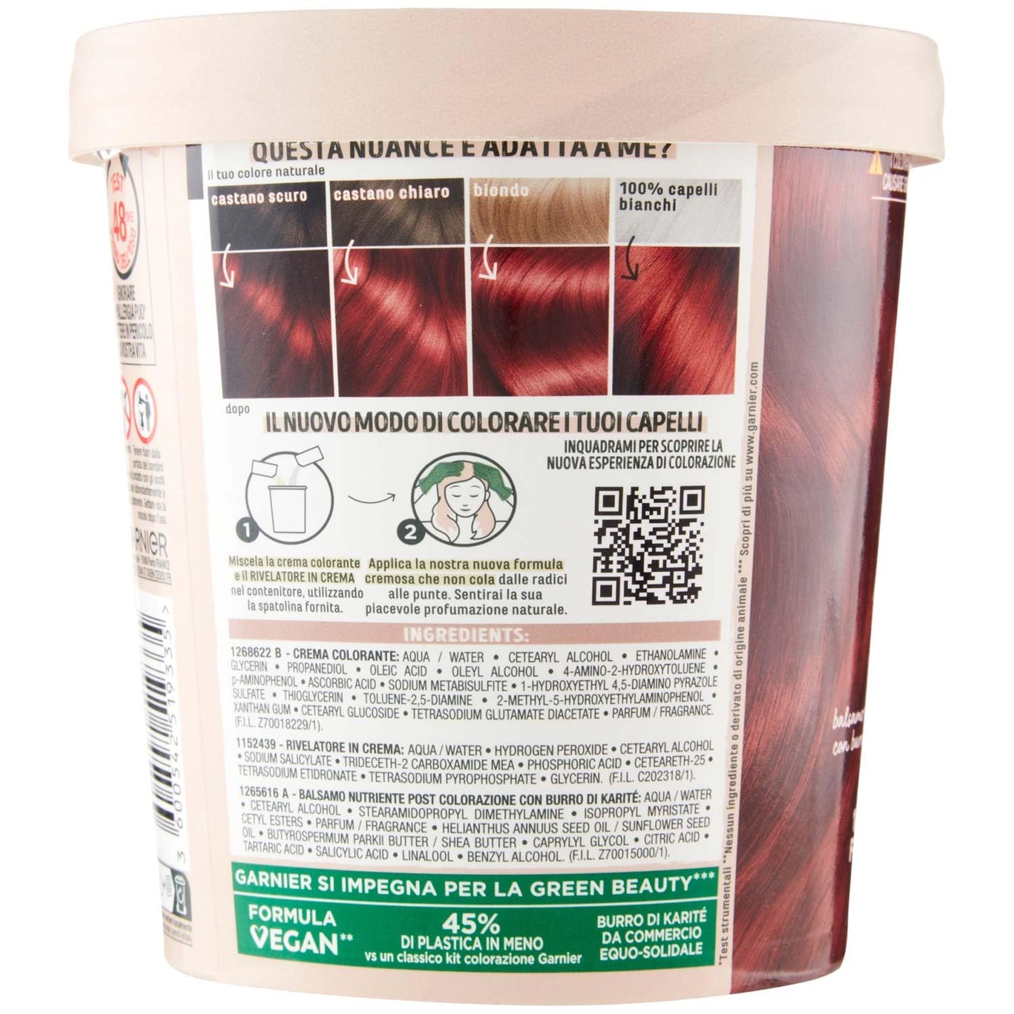 Garnier Tinta Capelli Good Rosso Melograno, 1pz