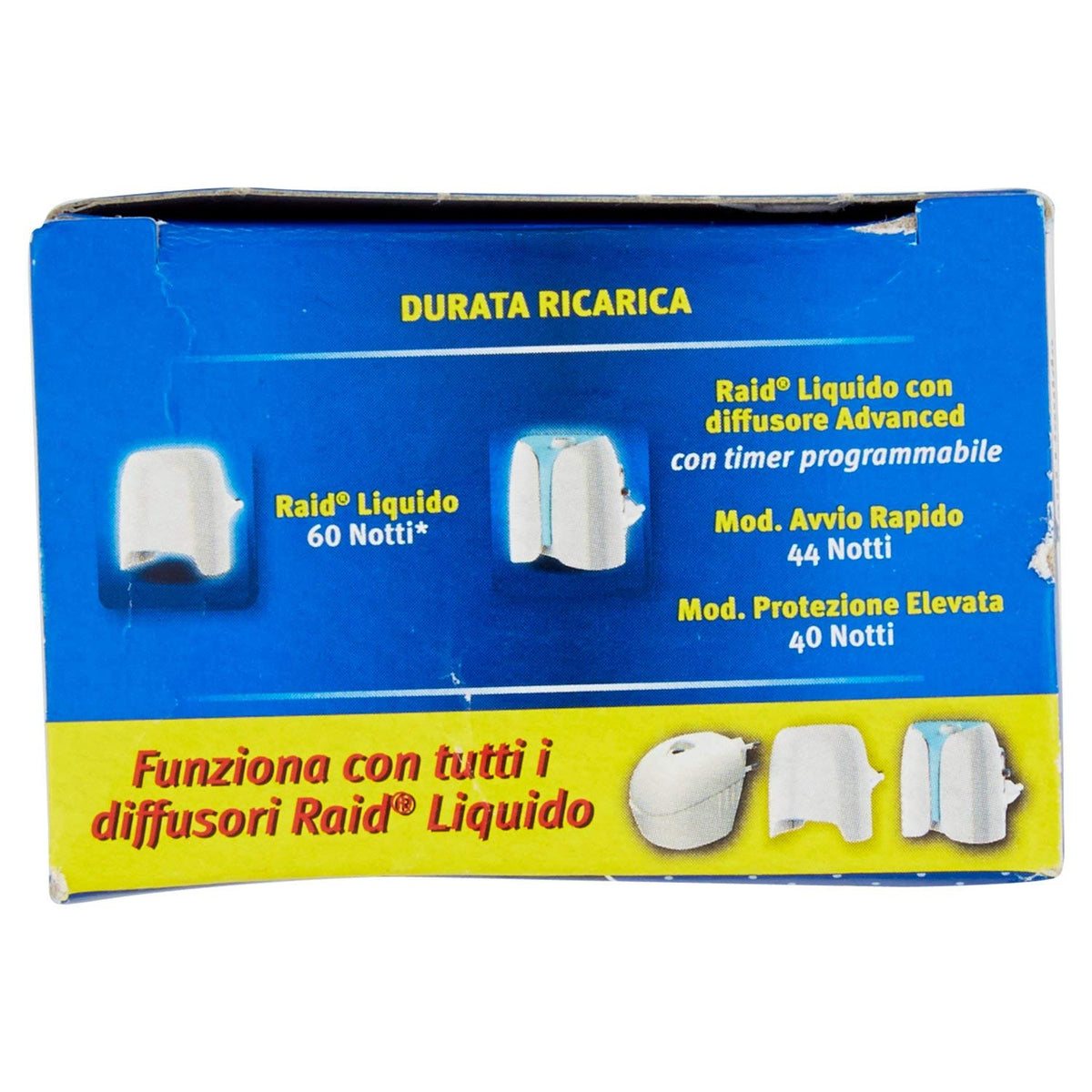 Raid Liquido Zanzare Tigre e Comuni Inodore 1 Ricarica, 36ml