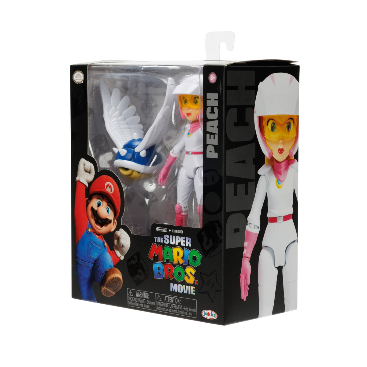 Nintendo Super Mario Movie – Action figure di Biker Peach alta 13 cm, articolata ed estremamente dettagliata, con guscio spinato alato. Direttamente dal film! Per bambini e collezionisti
