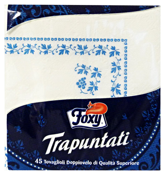 24 x FOXY Tovaglioli Trapuntati Doppiovelo 45 Pezzi