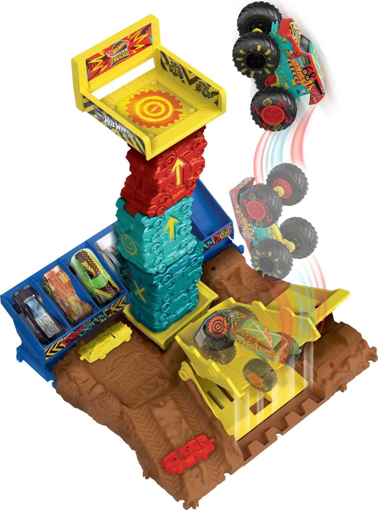 Hot Wheels - Monster Trucks: Playset Arena Smashers
