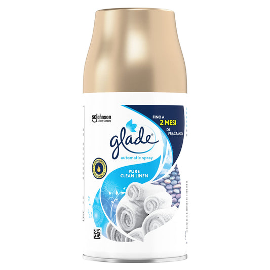 Glade Automatic Spray Ricarica Profumatore per Ambienti, Clean Linen