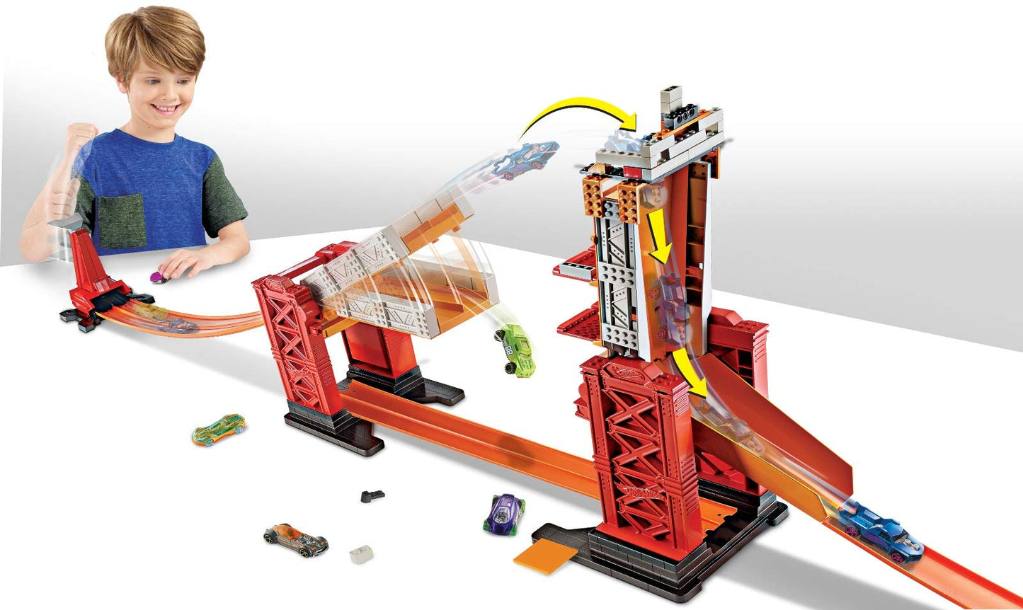 Hot Wheels DWW97 - Track Builder Ponte delle Acrobazie