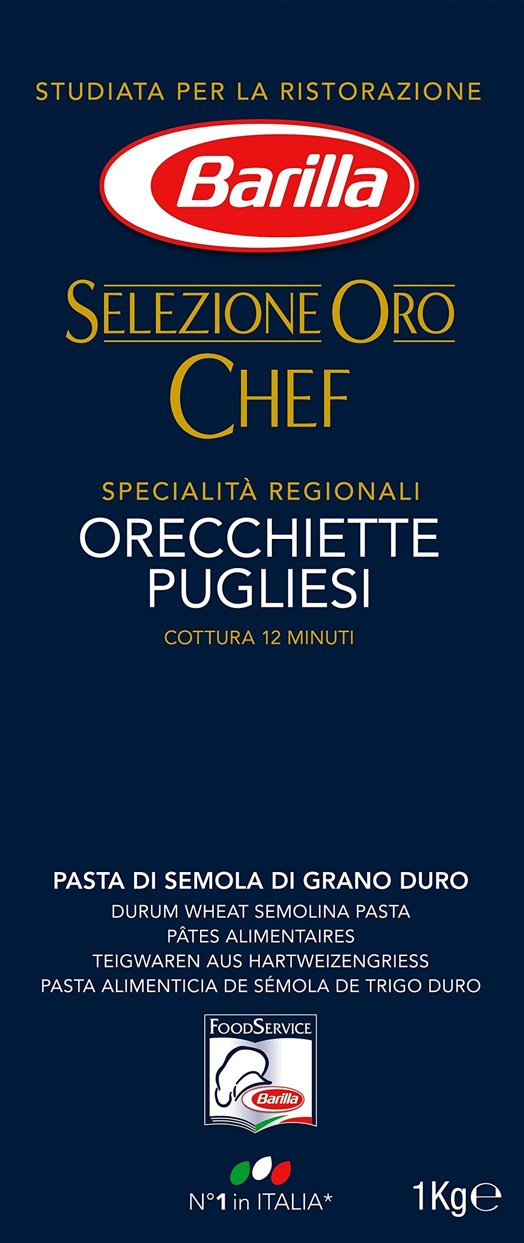 Barilla Selezione Oro Chef Pugliesi, confezione da 9 (9 x 1 kg)
