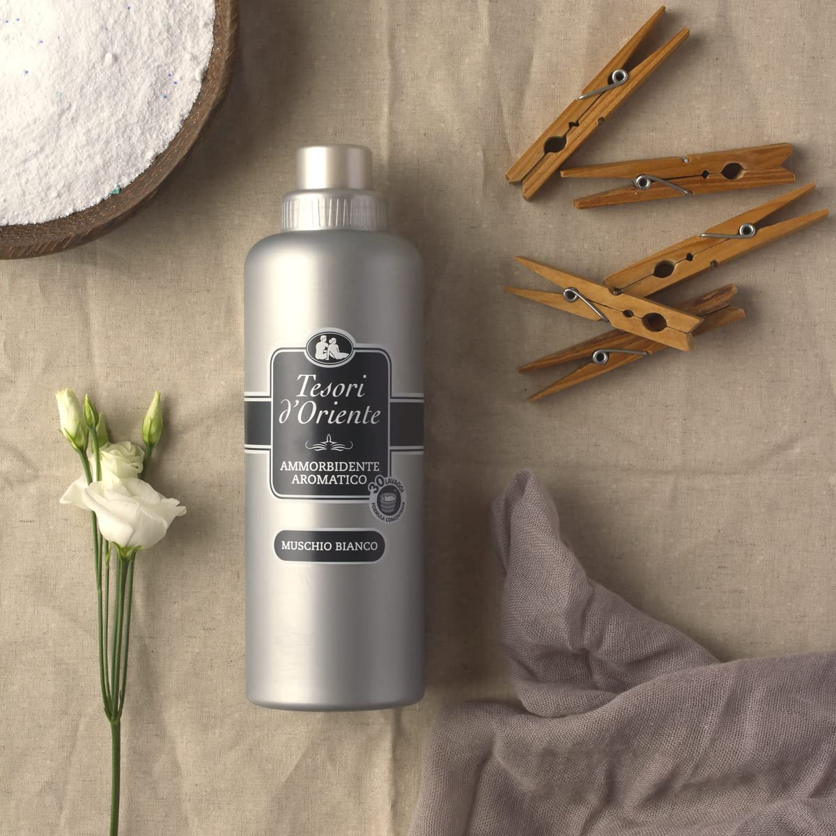 6 x ammorbidenti Tesori d'oriente, muschio bianco, 750 ml