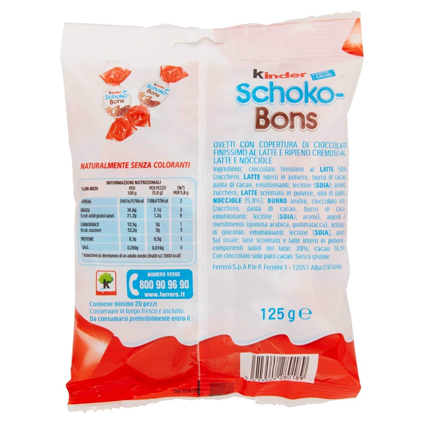 Kinder Schoko Bons, 125g