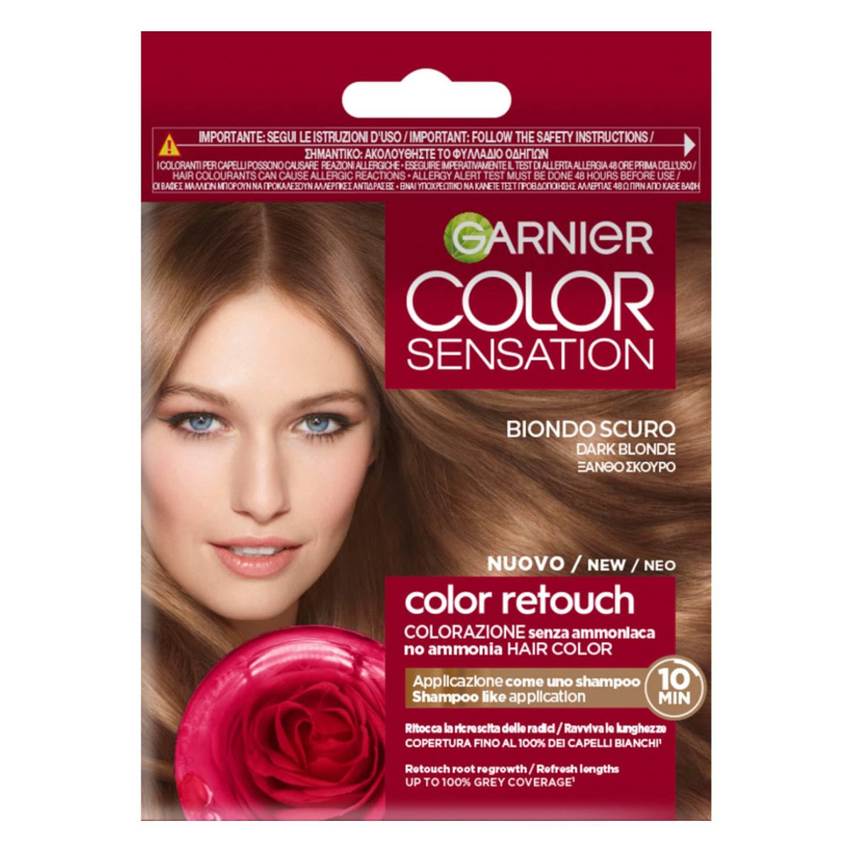 Garnier Color Sensation Retouch Ritocco Per La Ricrescita Dei Capelli Senza Ammoniaca In Soli 10 Minuti (Biondo Scuro, 1 Unità)