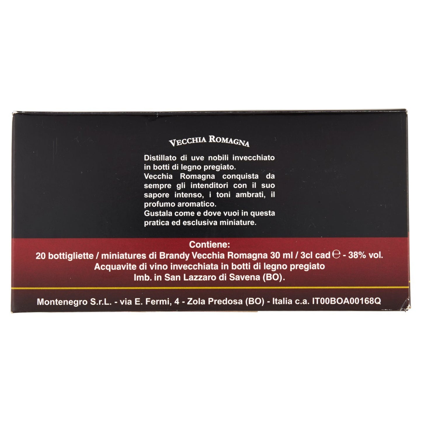 Vecchia Romagna Vecchia Romagna Nera Mignon Cl.3 Ctx80-30 ml