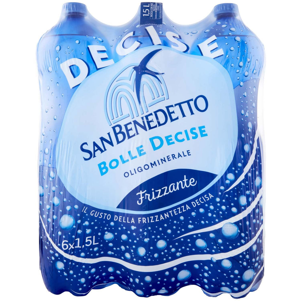 San Benedetto Acqua Frizzante Benedicta - 6 Bottiglie da 1.5 Litri