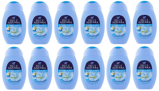 12x Felce Azzurra Muschio Bianco Gel da Doccia - Doccia Gel Bagnoschiuma 250ml