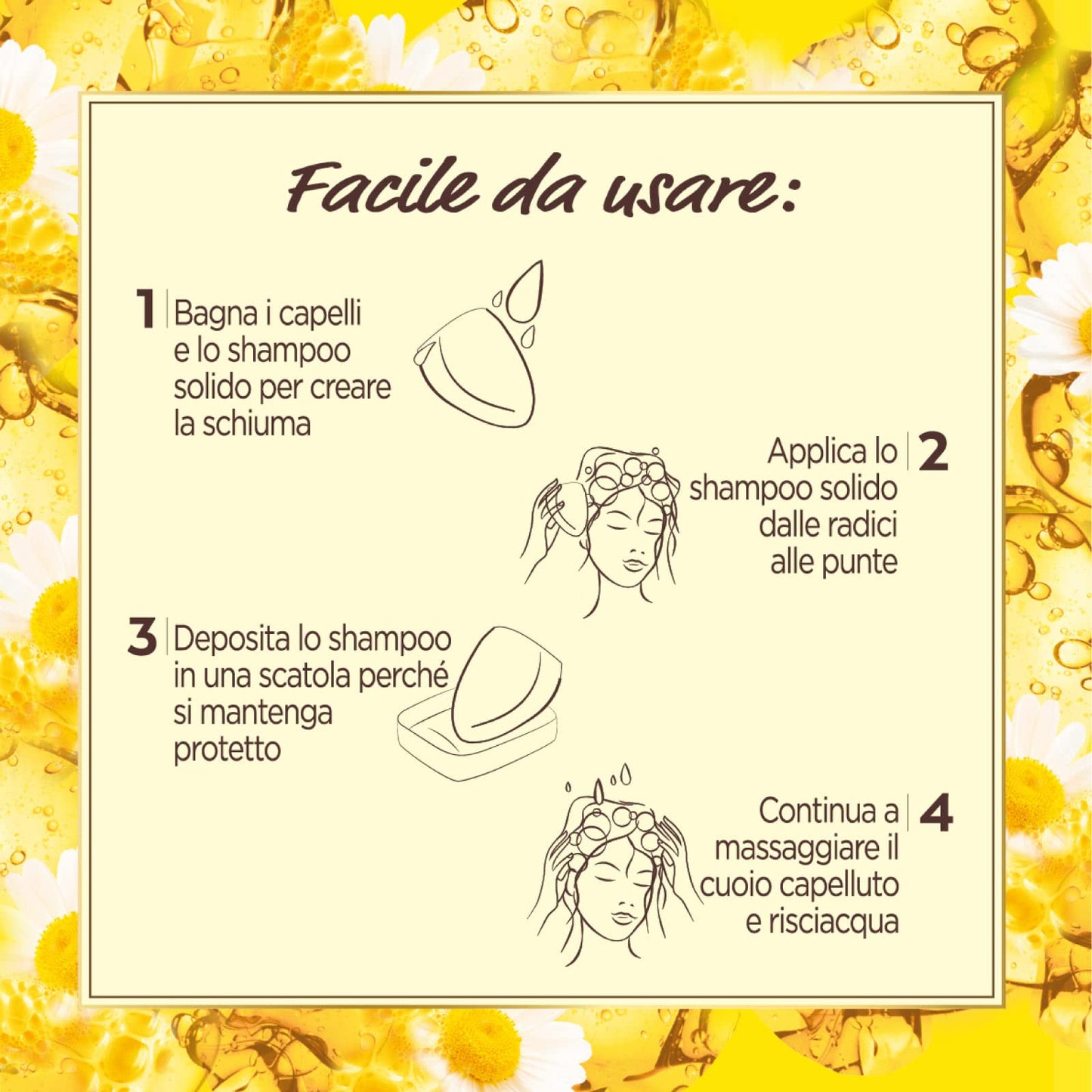 Garnier Ultra Dolce Shampoo Solido Ricostituente Tesori di Miele Capelli Fragili + Shampoo Solido Illuminante Camomilla e Olio di Calendula Biologico Capelli Chiari - 2 Shampoo Solidi da 60g