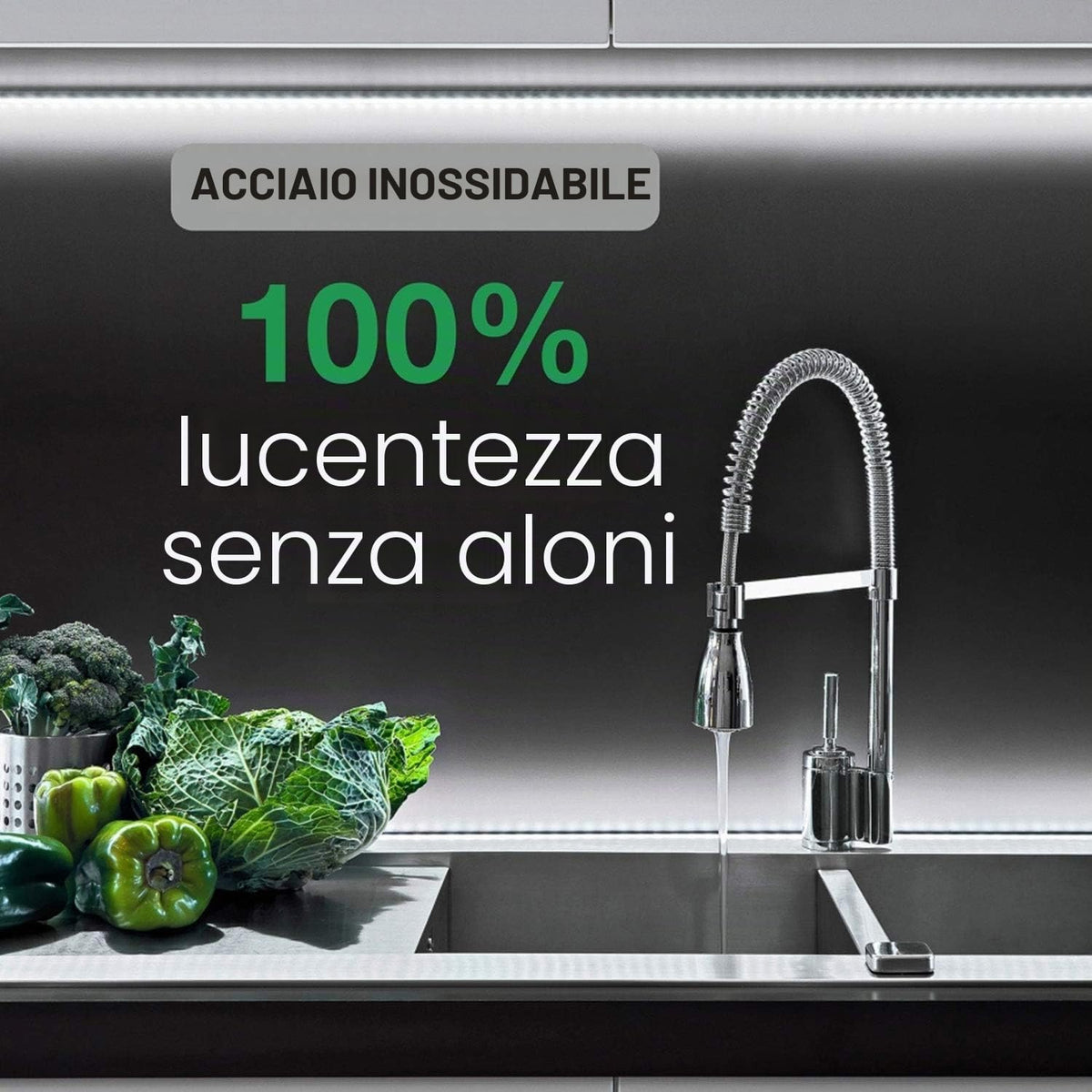 Cif Spray detergente per acciaio inox, 435 ml