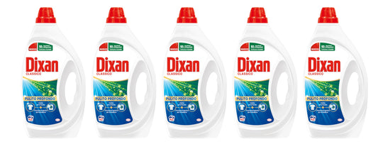 Dixan Detersivo Lavatrice Liquido Classico, 5 confezioni da 42 lavaggi, 210 lavaggi totali