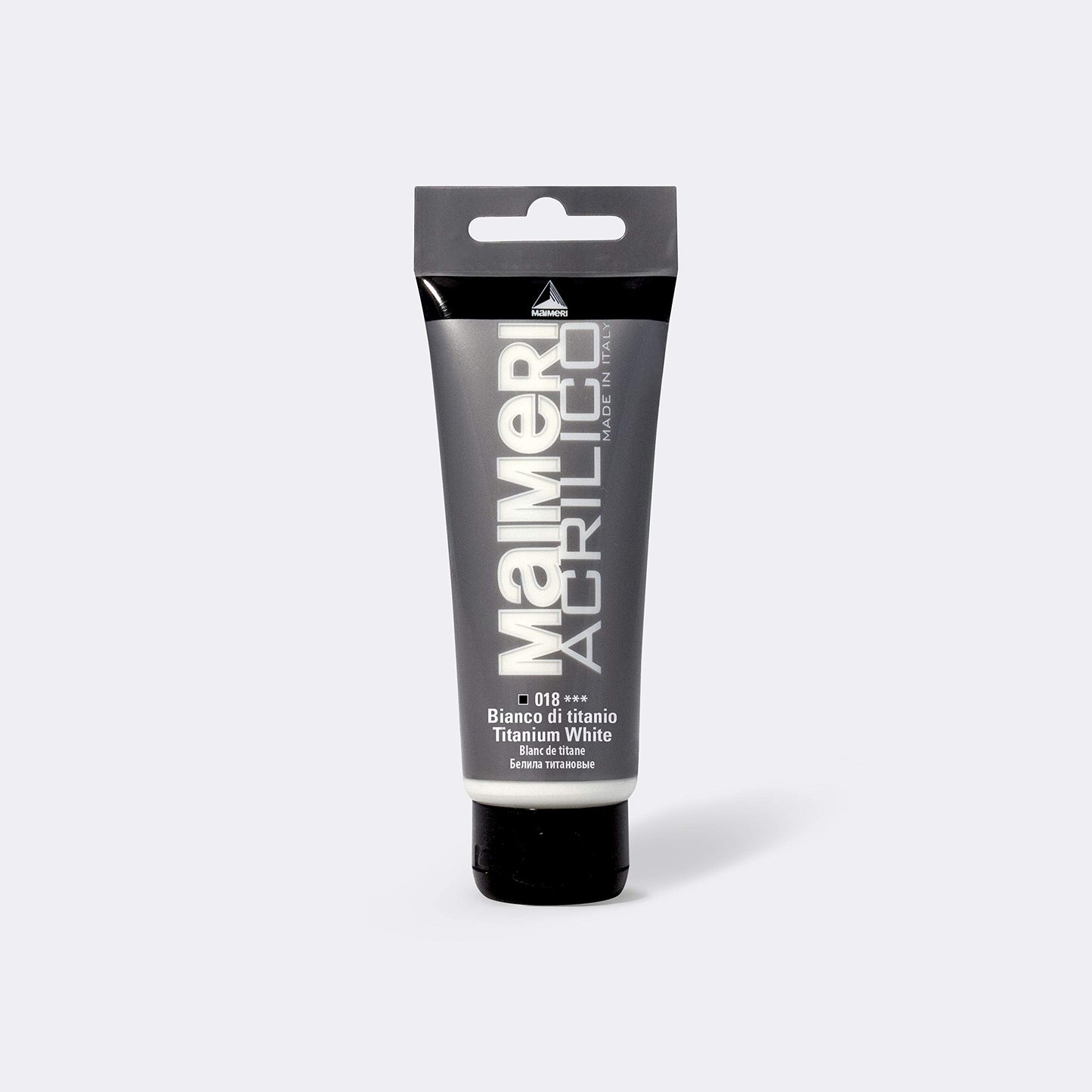 Maimeri ACRILICO 75 ml, Feine Künstleracrylfarbe, Farbton Titanweiß