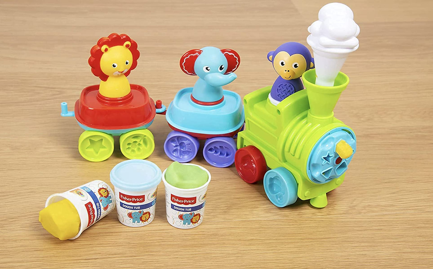 Set Treno Con Impasti Gioco 2+