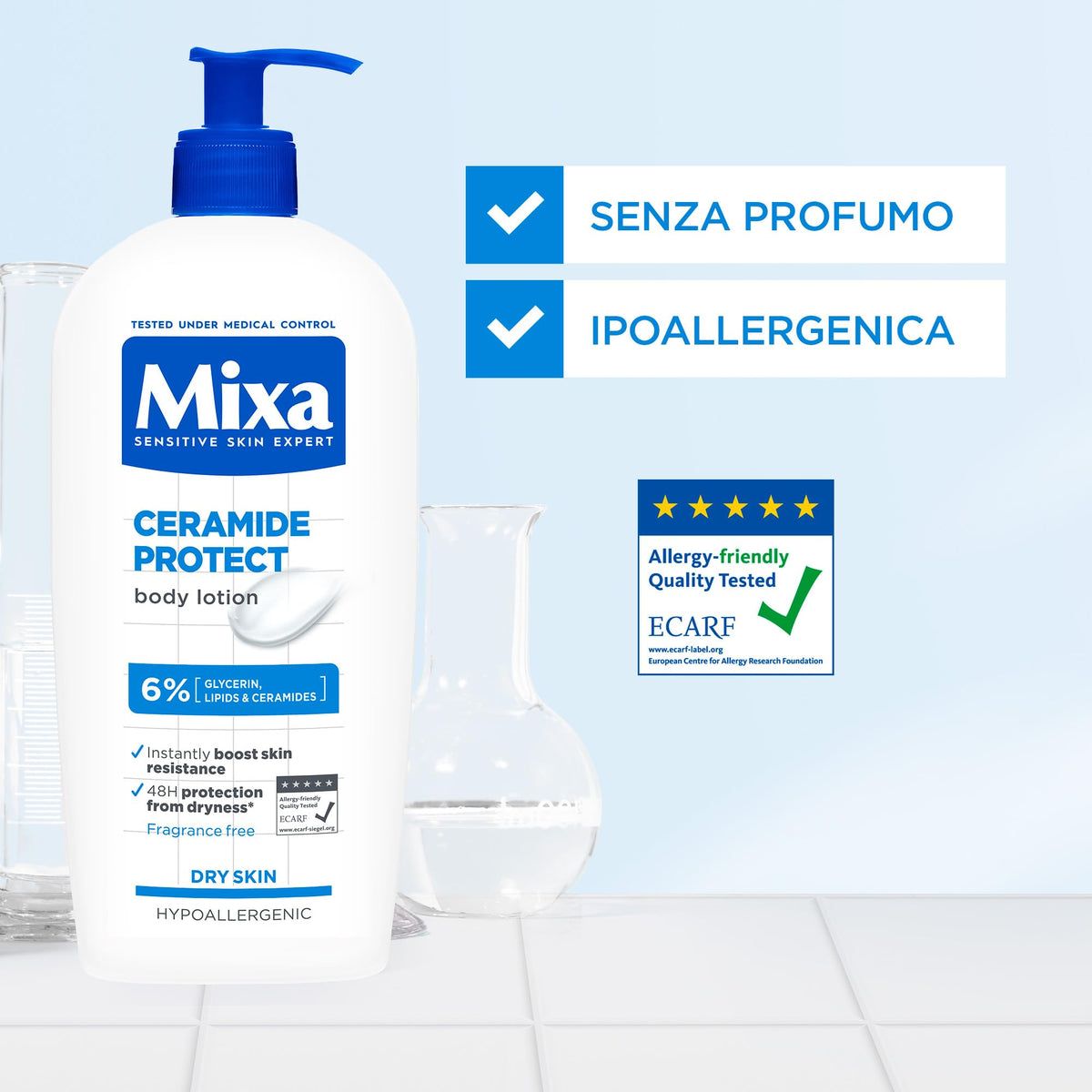 Mixa Ceramide Protect Lozione idratante rinforzante 250 ml