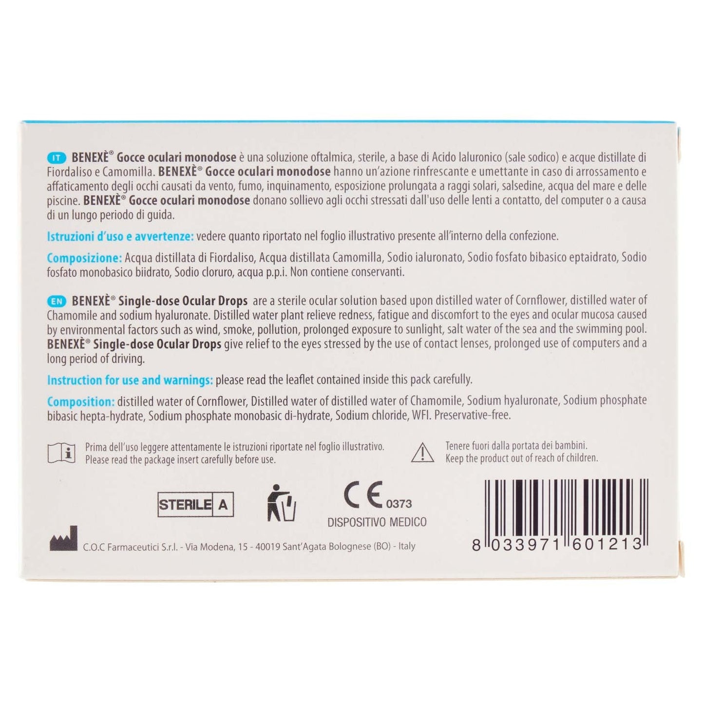 Benexè Gocce Oculari Monodose - 50 ml