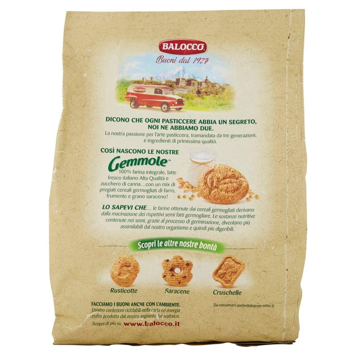 Balocco 150827 Biscotti Gemmole, 700 gr