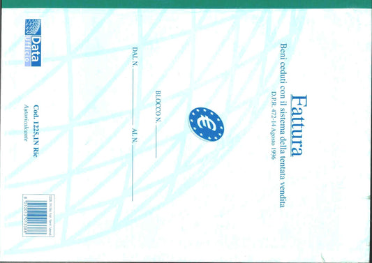 FATTURA BENI CEDUTI CON IL SISTEMA DELLA TENTATA VENDITA