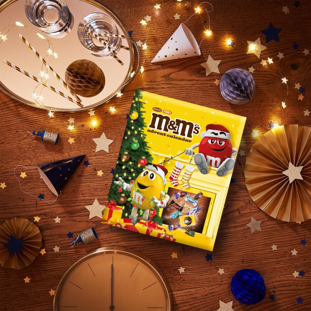 M&M’s & Friends M&M's 2 Confezioni di Calendario Avvento 2025 Assortimento Misto, - 722 gr, Regali Natalizi