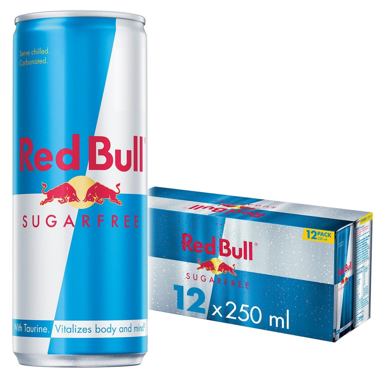 Red Bull Energy Drink senza zucchero, 12 x 250 ml