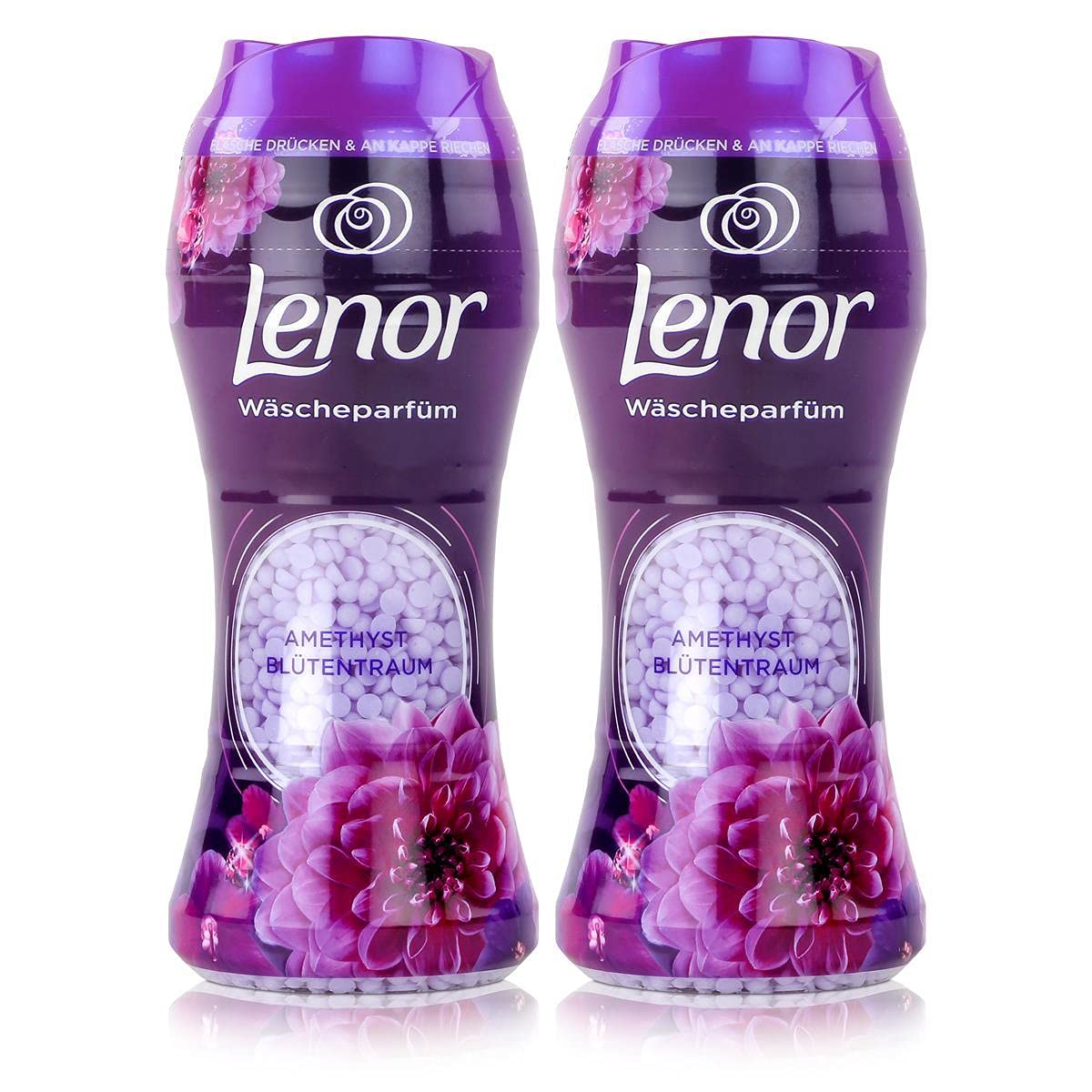 Lenor Unstoppables - Profumo per bucato, aroma: ametista e fiori, 210 g, 2 pezzi