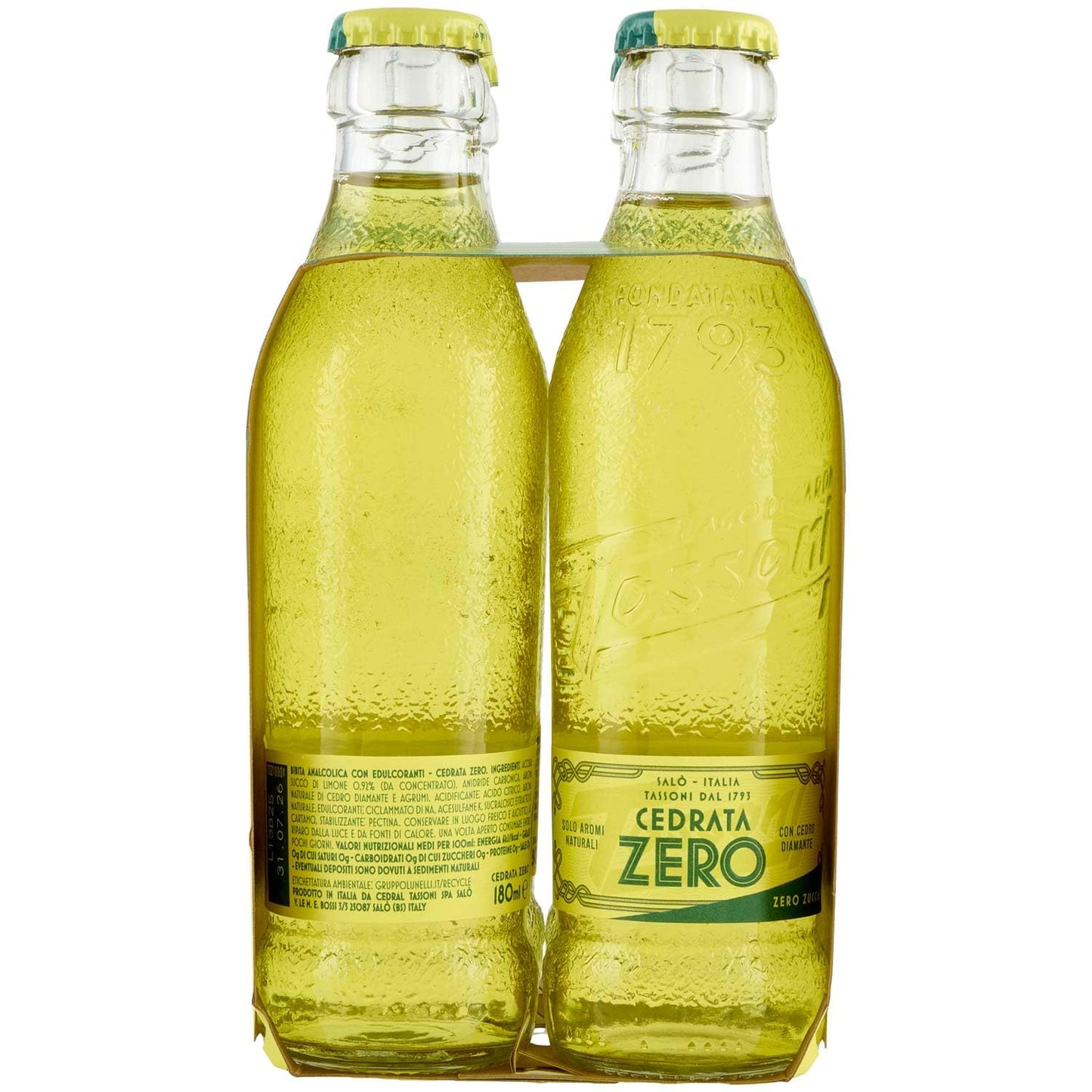 Tassoni Cedrata Zero, 4 x 720ml