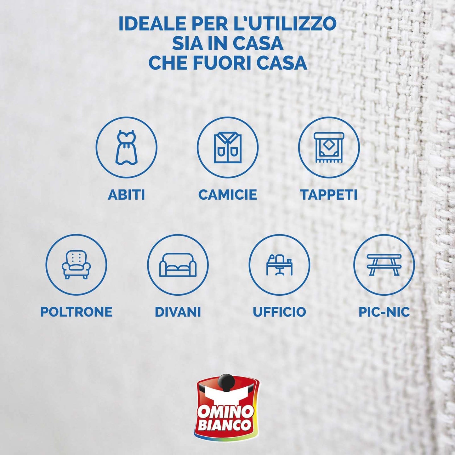 Omino Bianco - Prodotto Specifico per Rimuovere Macchie Intense, Smacchiatore Spray a Secco Expess, Azione Immediata Senza Aloni, 8 Flaconi x 125 ml